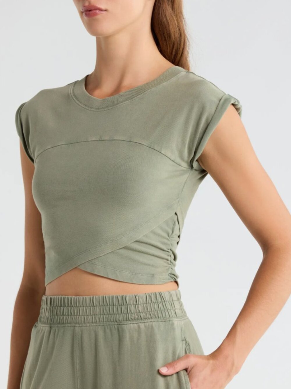 Free People Movement Hot Shot Crossover T-Shirt Size Small NEW Boho Active *A43